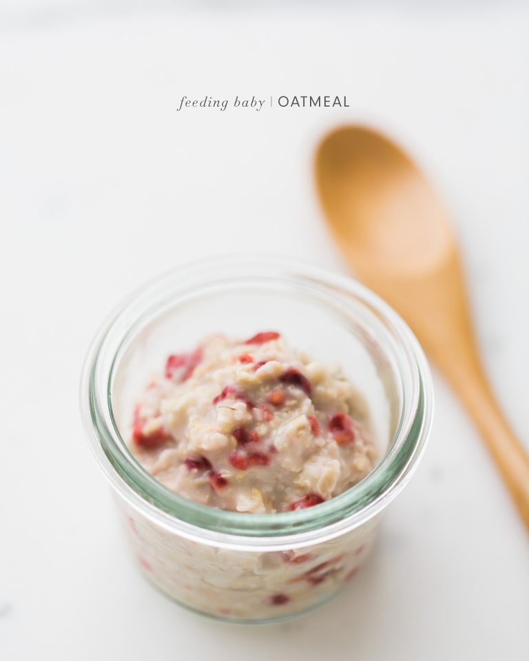 introducing oatmeal cereal to baby