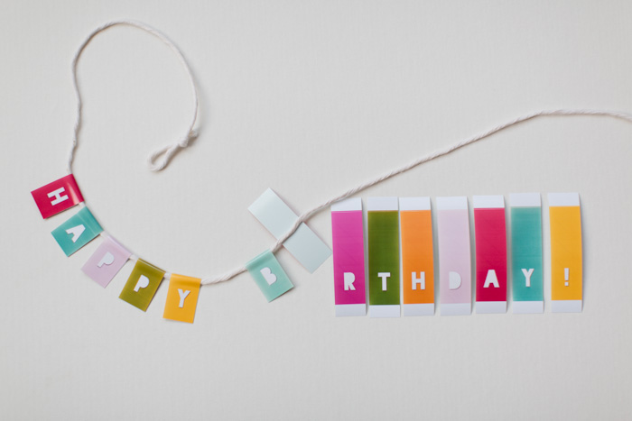 DIY Mini Birthday Bunting » Kaley Ann