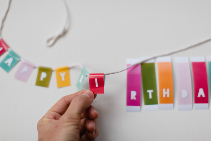 DIY Mini Birthday Bunting » Kaley Ann