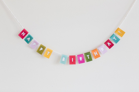 DIY Mini Birthday Bunting » Kaley Ann