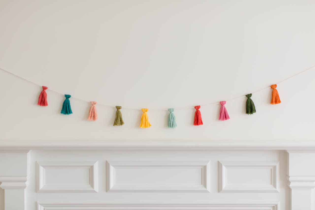 DIY Mini Tassel Garland » Kaley Ann